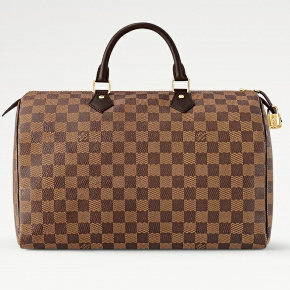 Louis Vuitton Brown Checkered Duffel Bag